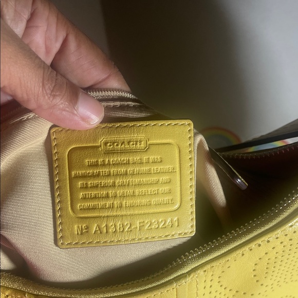 Coach Yellow Hobo Bag - Picture 2 of 5
